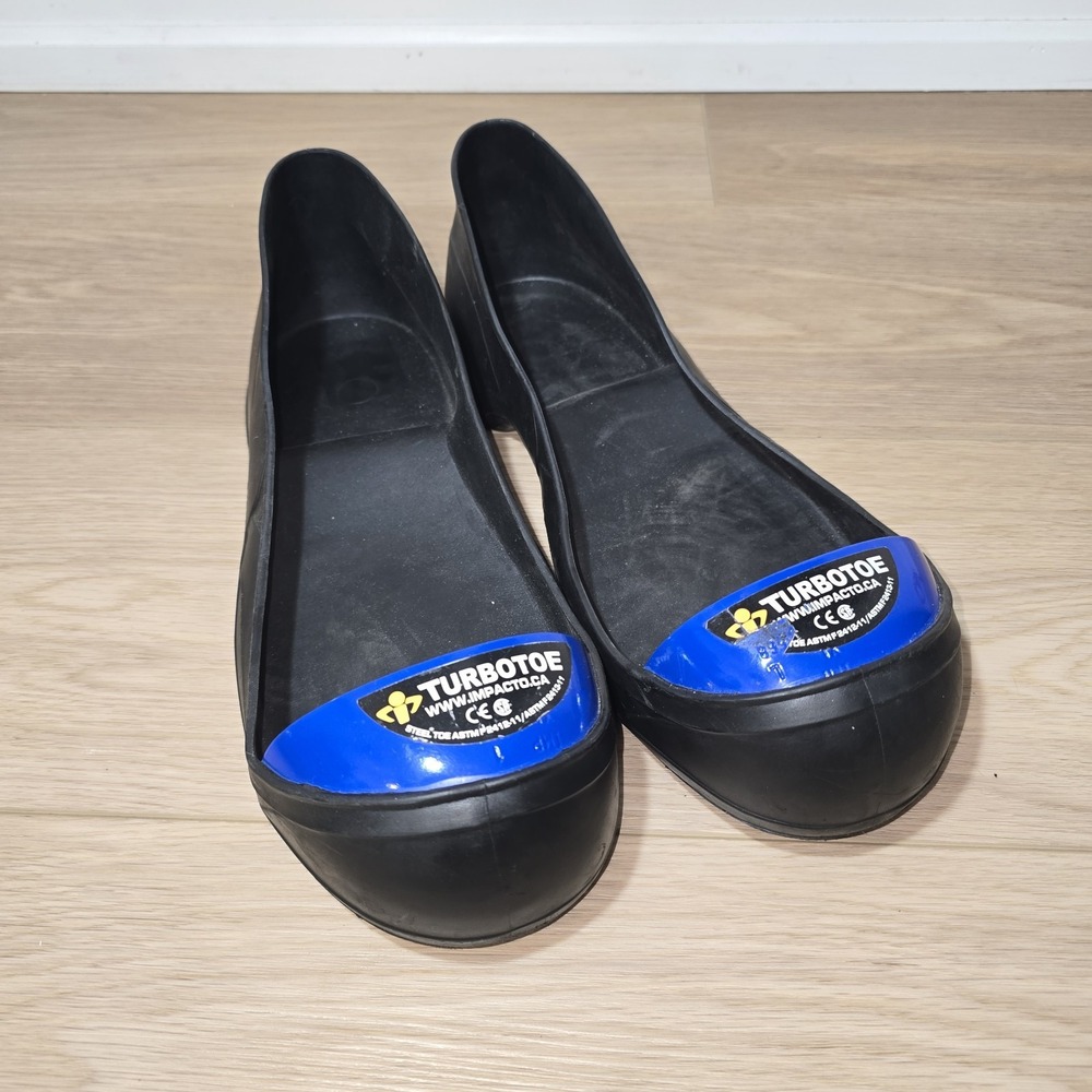 Impacto TurboToe Steel Toe Cap Overshoes Safety Boots Black Blue Size XL 12-13